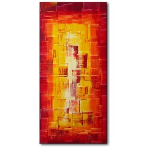 Quadro dipinto a mano: Red light 148 Quadro dipinto a mano: Red light 148